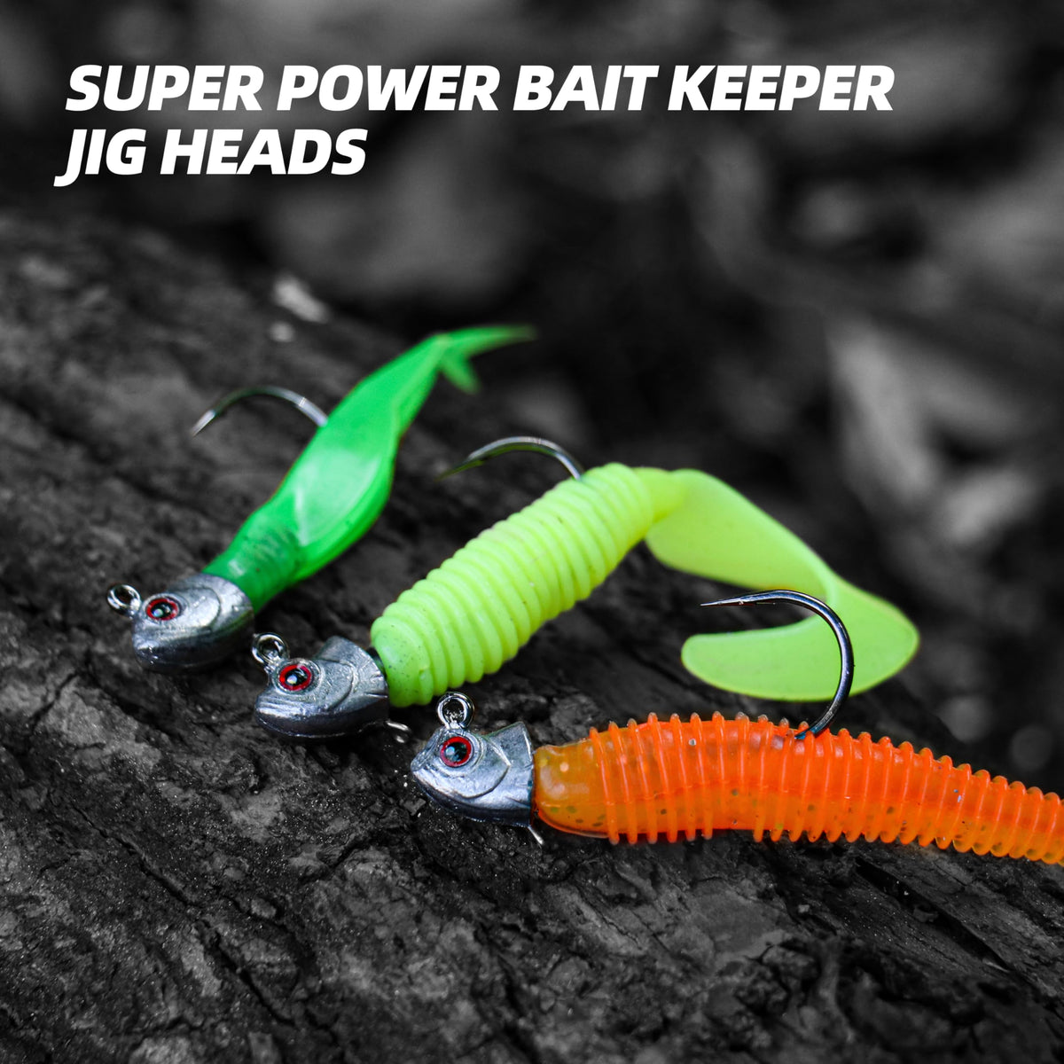 PROBITE Swimbait Jig Heads, 20PCS/Box, 4 Size Options, Strong Hook & Anti-Loose Design, Ideal for Freshwater & Saltwater Fishing（3/16oz