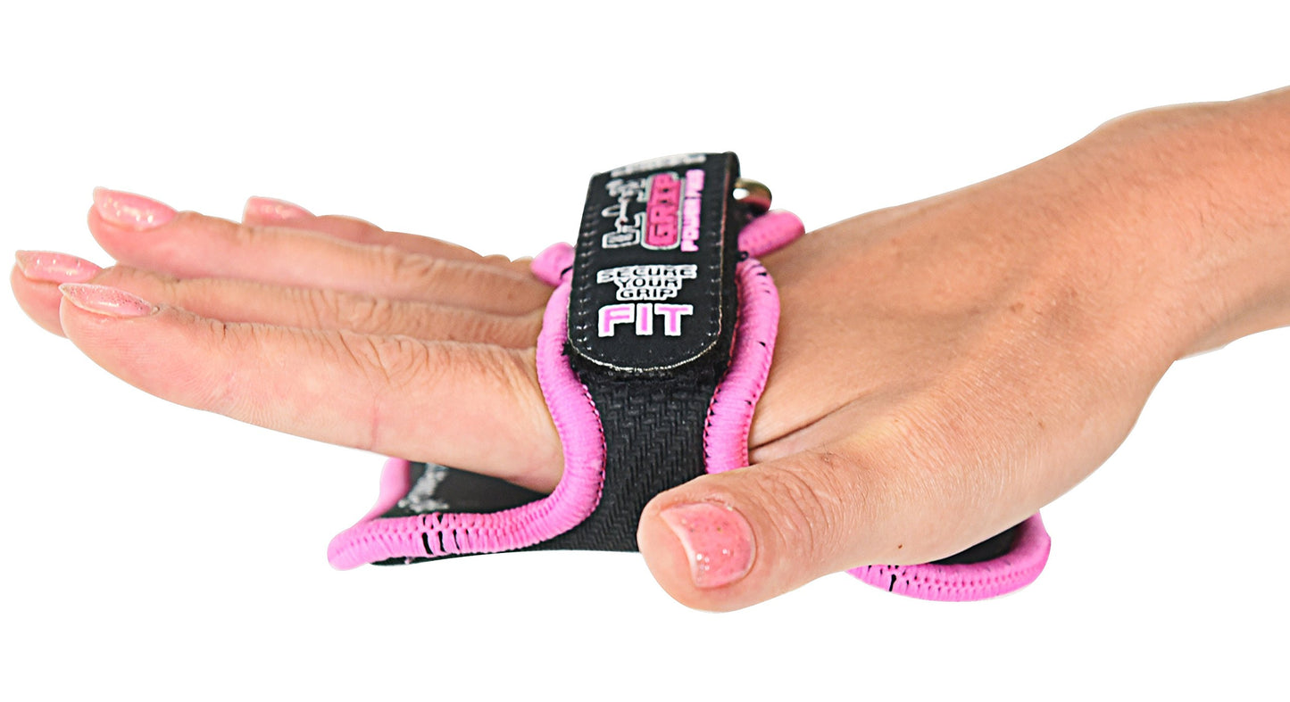 Original Lifting Grips The Alternative to Gym Workout Gloves Comfortable & Light Weight Grip Pad for Men & Women that Want to Eliminate Sweaty Hands Gym Gloves (Pink GPP Grips)