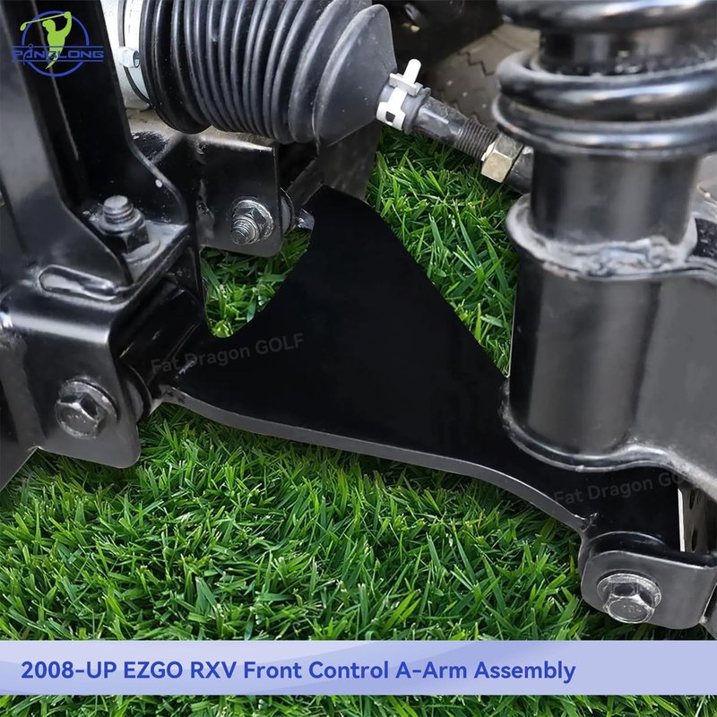 Panglong EZGO RXV Front Control A-Arm Assembly, Front Suspension A-Arm with Bushings and Sleeve-1PC, Suitable for 2008-up EZ GO RXV Gas and Electric Golf Cart, Replace OEM# 608089, 604654