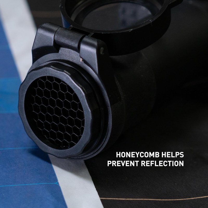 Monstrum Pro Series Flip-Up Scope Lens Cover - Detachable Honeycomb ARD
