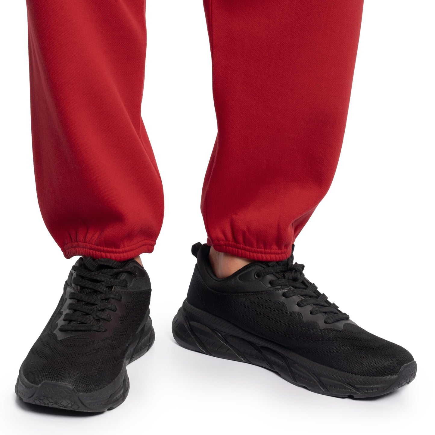 Fruit of the Loom mens Eversoft Fleece & Joggers (Regular Big Man) Sweatpants, Elastic Bottom - Red, Medium US