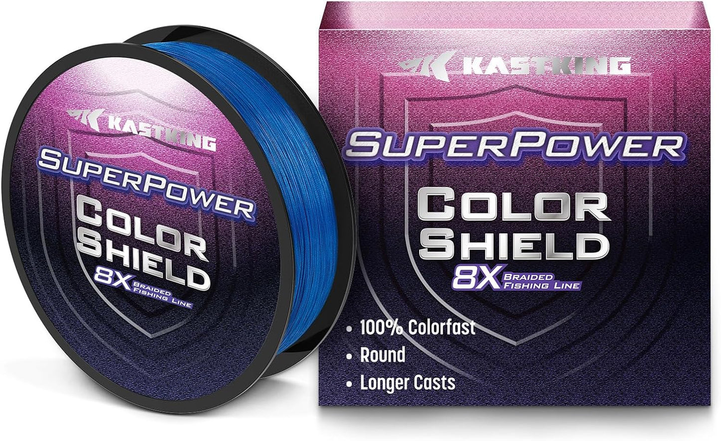 KastKing Superpower Braided Fishing Line - Colorfast UHMWPE Fiber, Smooth & Strong, Near Zero Stretch | 150 Yards, Green