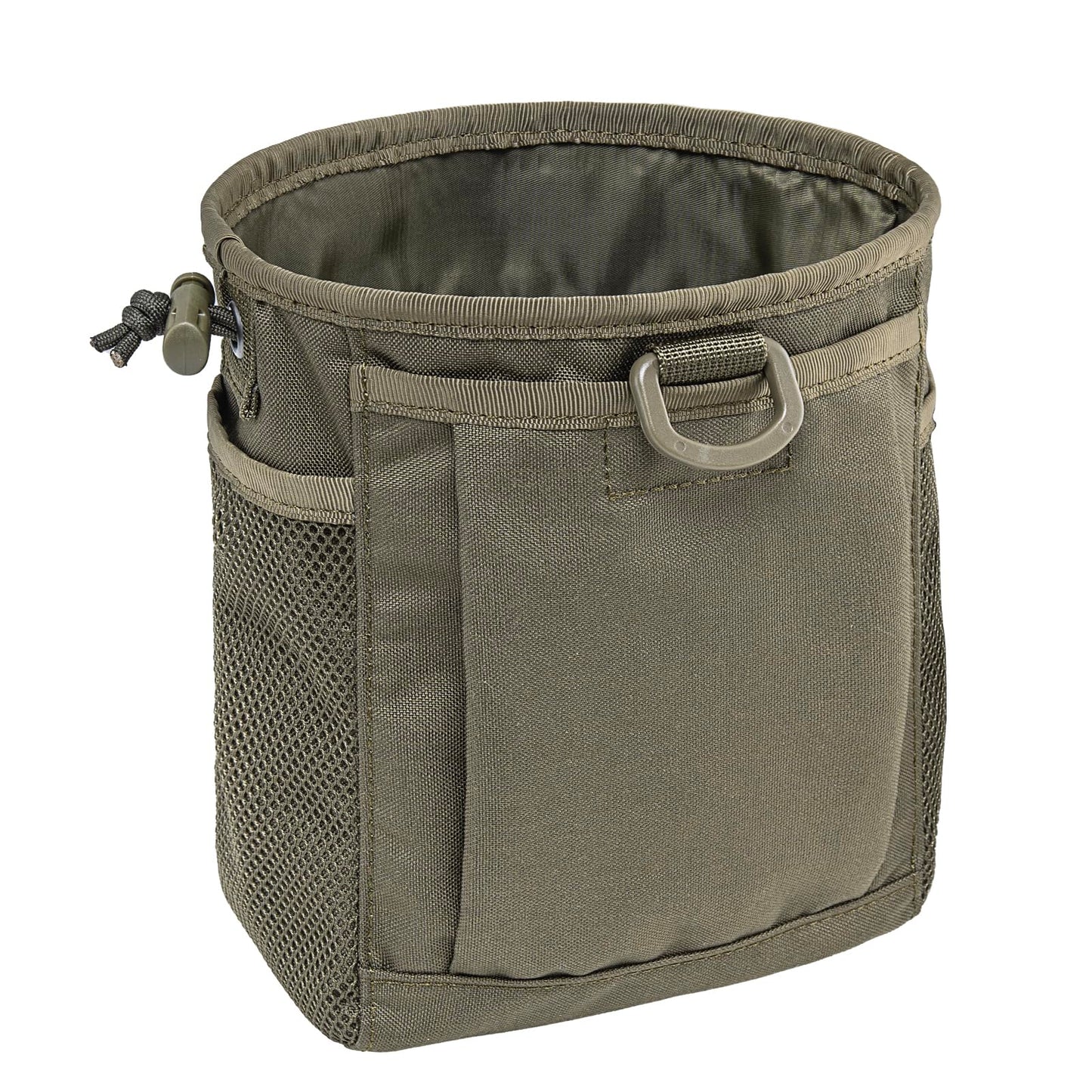 TSPRO MOLLE Tactical Dump Pouch with Adjustable Drawstring Closure for Magazines, Ammo, Tactical Vests & Duty Belts (Green)