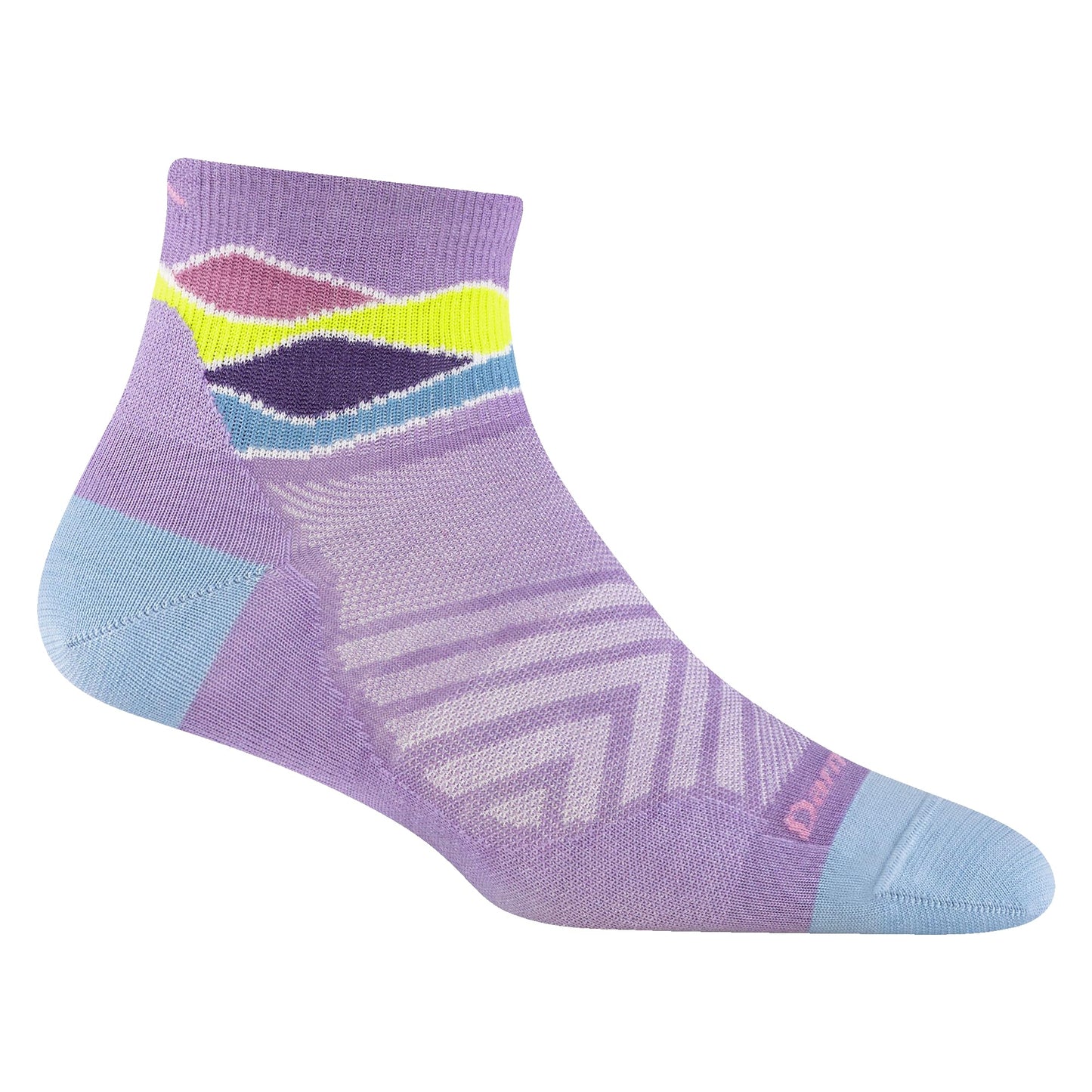 Darn Tough Women's 1/4 Ultra-Lightweight Run Sock (Style 1044) - Lavander, Small