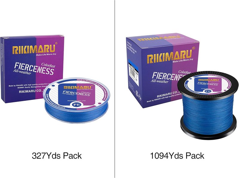 Braided Fishing Line - Abrasion Resistant Superline, Zero Stretch & Low Memory | Extra Thin Diameter, 327-1094 Yds, 4-180LB