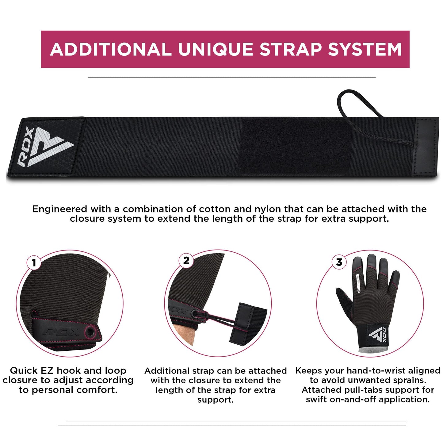 RDX Weight Lifting Gloves with Wrist Support -Touch Screen Full Finger Workout, Breathable Anti Slip Padded Grip, Men Women Fitness Training, Powerlifting Bodybuilding HIIT Exercise Weightlifting