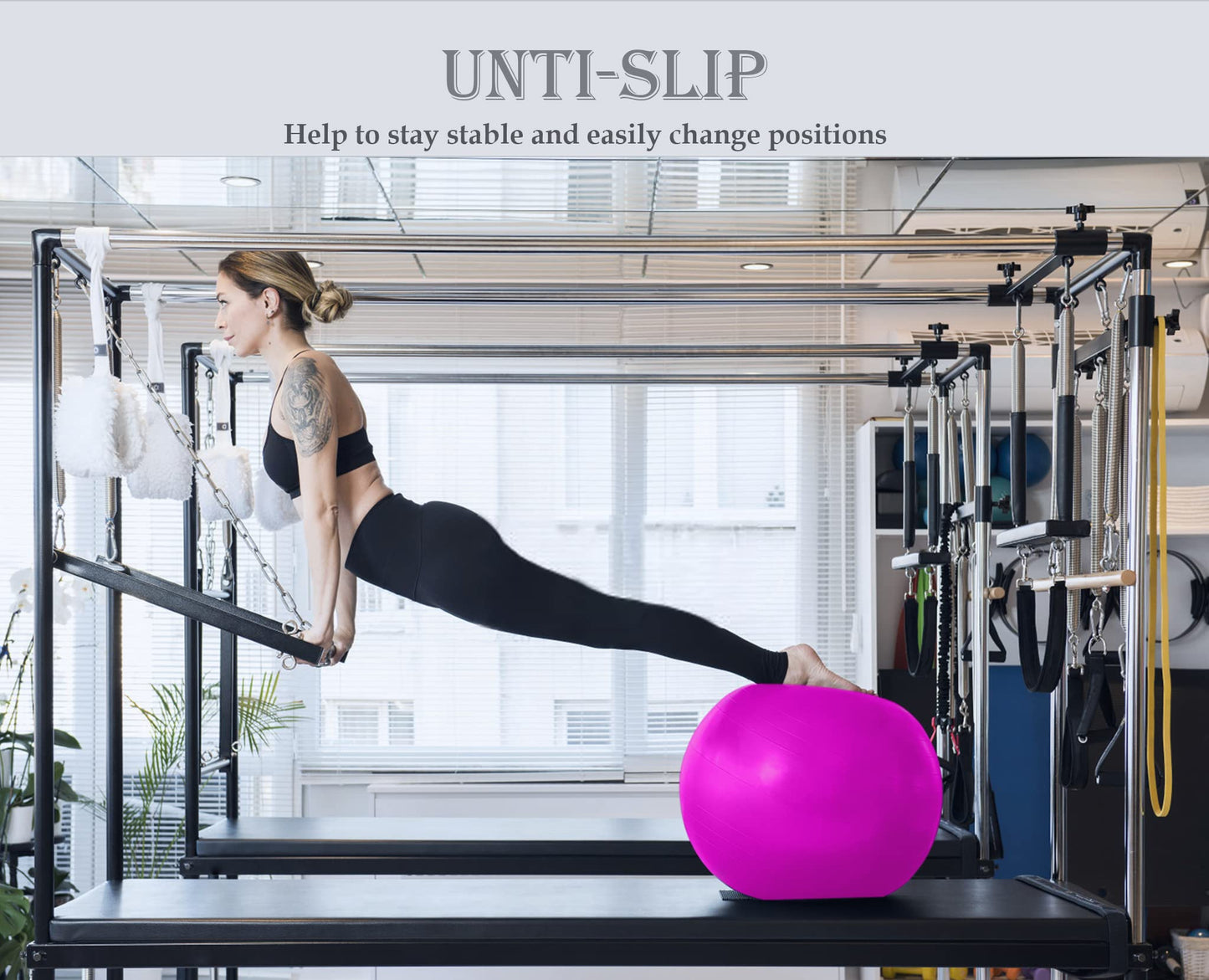 Soft Exercise Ball, Yoga Pregnancy Ball Chair, Pilates Equipment with Pump