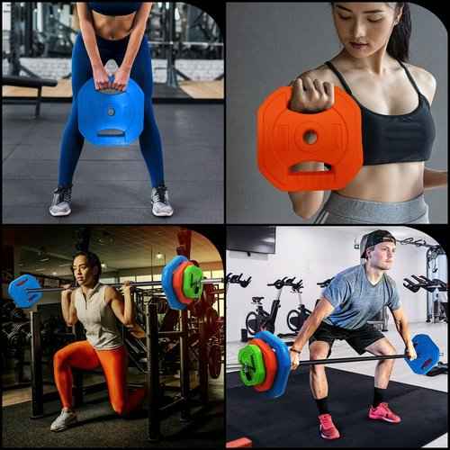 Adjustable Barbell Weight Set, Adjustable Free Weights for Home and Gym Workout, 20KG, Multi-color