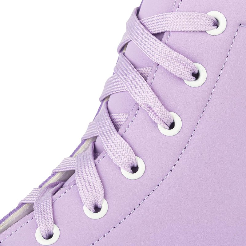 jessie Girls Roller Skates for Women, Microfiber Leather and Flash Wheels Purple Roller Skates Girls Ages 6-12 for Beginner Indoor Outdoor (Youth 2)