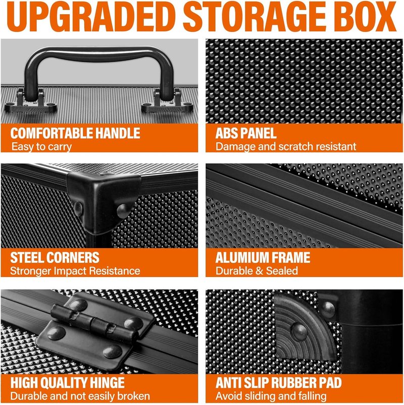 Graded Card Storage Box - Waterproof Top Loaders Case for Sports Trading Cards | Magnetic Holder for PSA, MTG, CSG, BGS, SGC