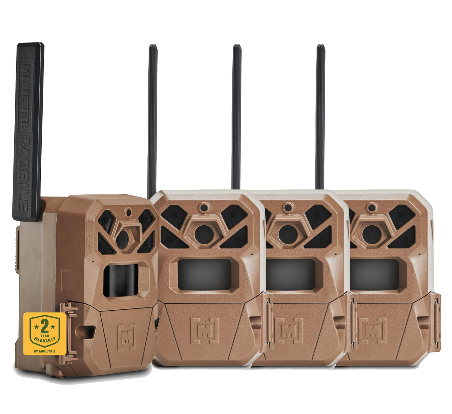 Moultrie Edge 2 Cellular Trail Camera - Auto Connect Nationwide 4G LTE - On Demand 36MP Photo - 1080P Video with HD Audio - 100 Ft Detection Range - Low Glow Flash