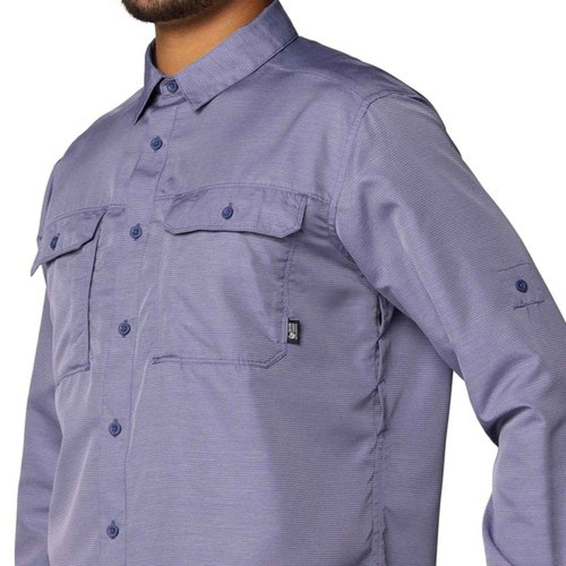Mountain Hardwear Men's Canyon Long Sleeve Shirt, Dusted Sky, X-Large