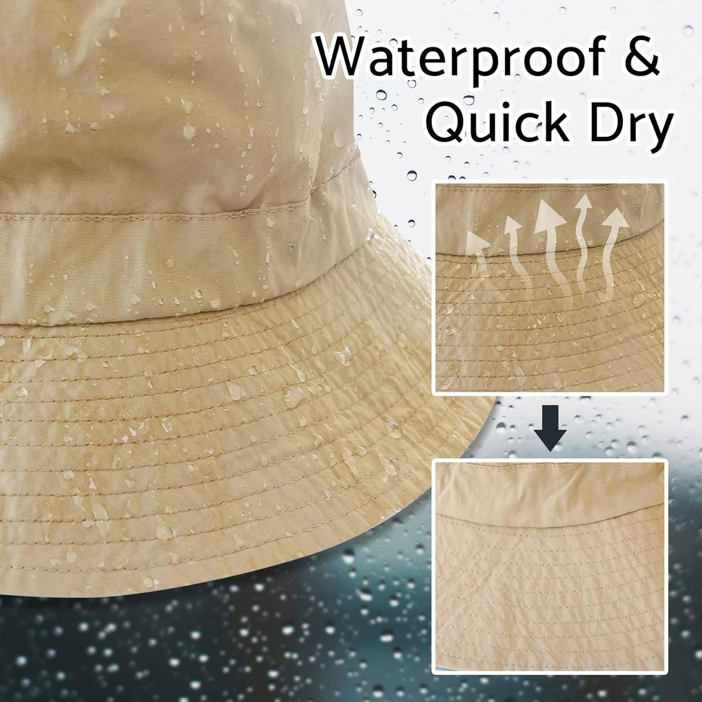 Packable Sun Bucket Hat - UV Protection, Waterproof & Lightweight | Ideal for Hiking & Outdoor Activities
