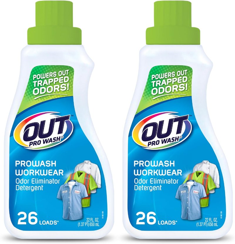 ProWash Workwear Stain Remover - Powerful Laundry Detergent for Work Clothes | 22 oz Bottle, 2-Pack
