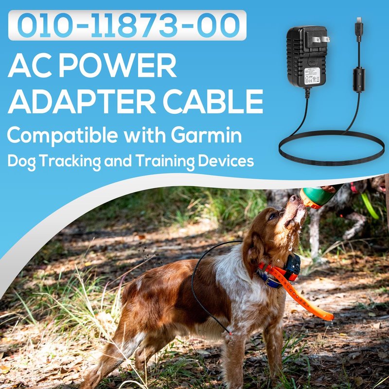 010-11873-00 AC Power Adapter Cable USB Cable Fits for Garmin Alpha 100, Drive 53, Rino 700/750/755T, T 5/5X, TT 10/15/15X Dog Device