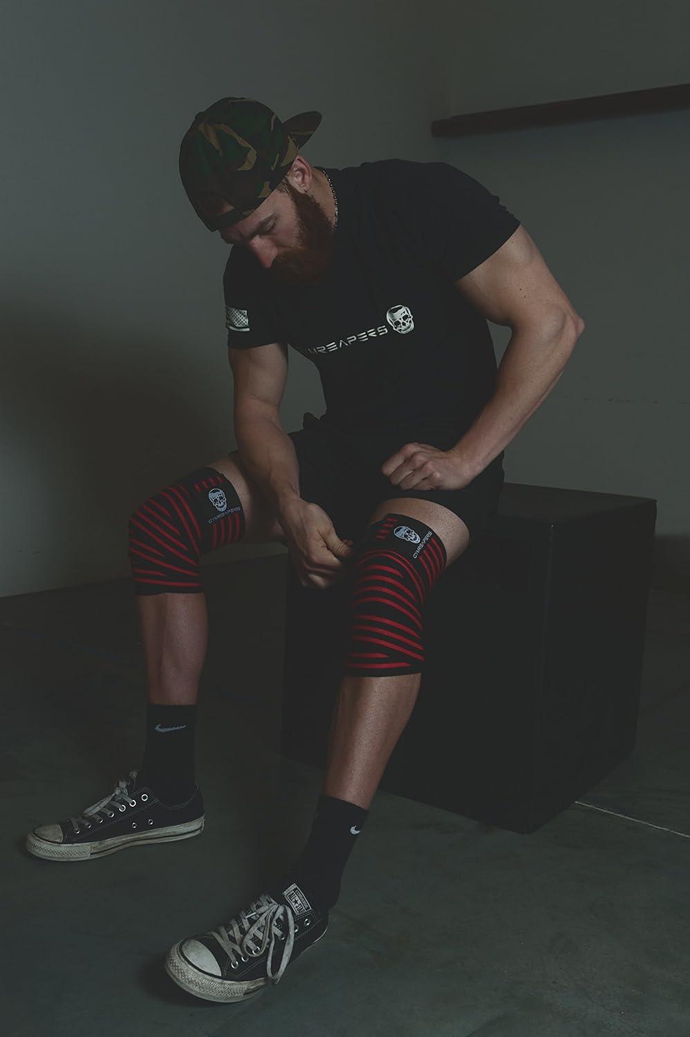Knee Wraps for Squats & Powerlifting - 72 Inch Compression Support for Men & Women