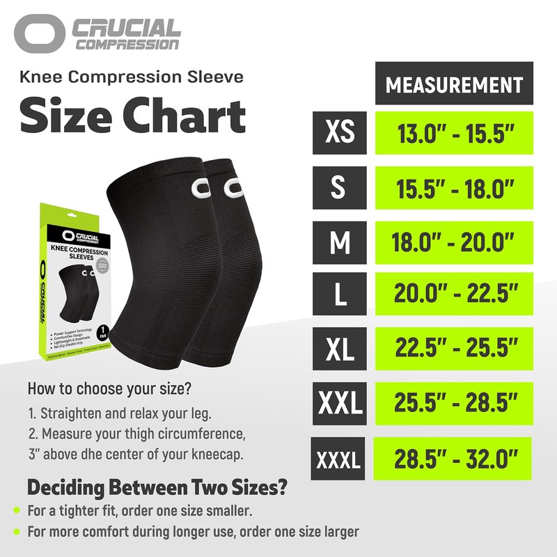 Knee Brace for Women & Men (Pair) – Knee Sleeves for Running, Workout, Weightlifting & Sports – Compression Knee Support for Knee Pain Relief, Meniscus Tear & Arthritis