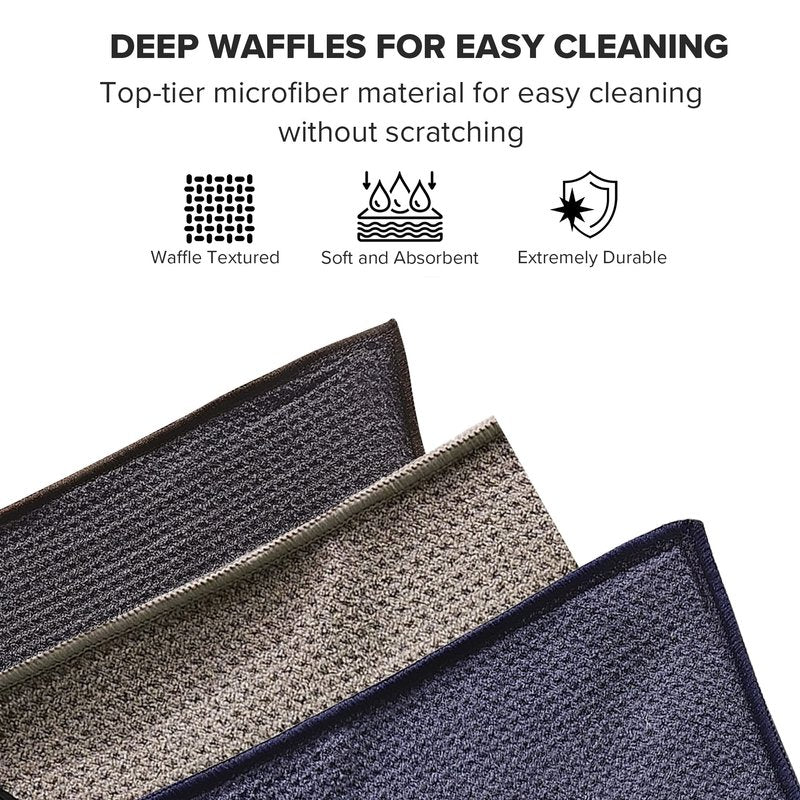 Golf Ball Cleaning Towel, Pocket-Size Greenside Mini Golf Towel with Magnetic Pickup, Waffle Microfiber