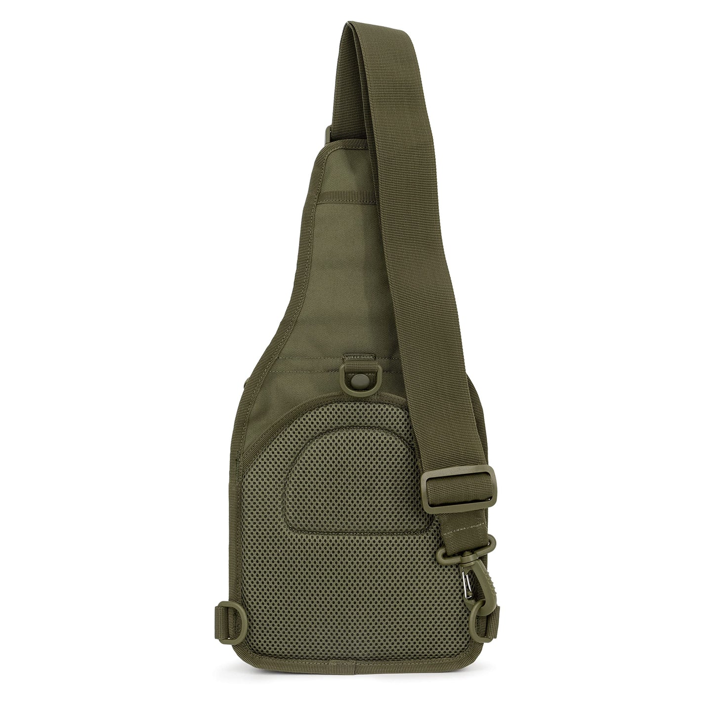 WOLF TACTICAL Compact EDC Sling Bag - Concealed Carry Shoulder Bag for Range, Travel, Hiking, Outdoor Sports (OD Green)