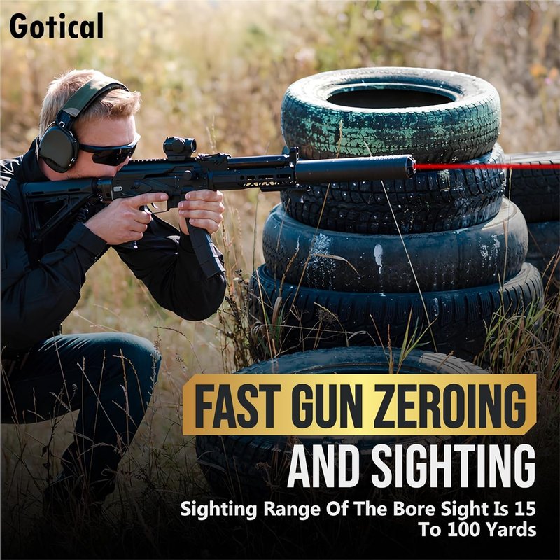 360 Tactical Laser Bore Sighter - .270 Red Laser Sight for 30-06, 25-06, and .270 Cartridges | Precision Hunting Tool