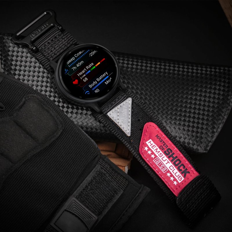 20mm Nylon Band Compatible with Garmin Vivoactive6/5/3,Forerunner 165/55/645/245 Music, Compatible with Amazfit Active Premium 45mm,20mm Soft Nylon Replacement Strap.