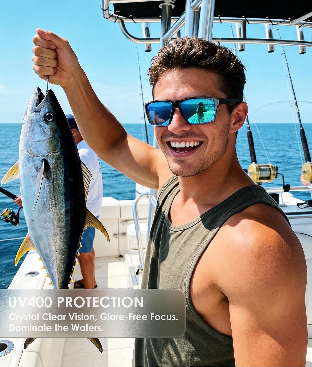 Polarized Sports Sunglasses for Men & Women - UV400 Protection for Driving, Running, Cycling