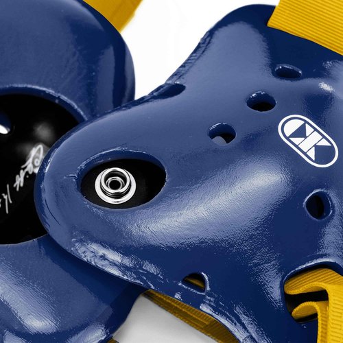 Cliff Keen Fusion Wrestling Headgear (Navy Blue/Light Gold)
