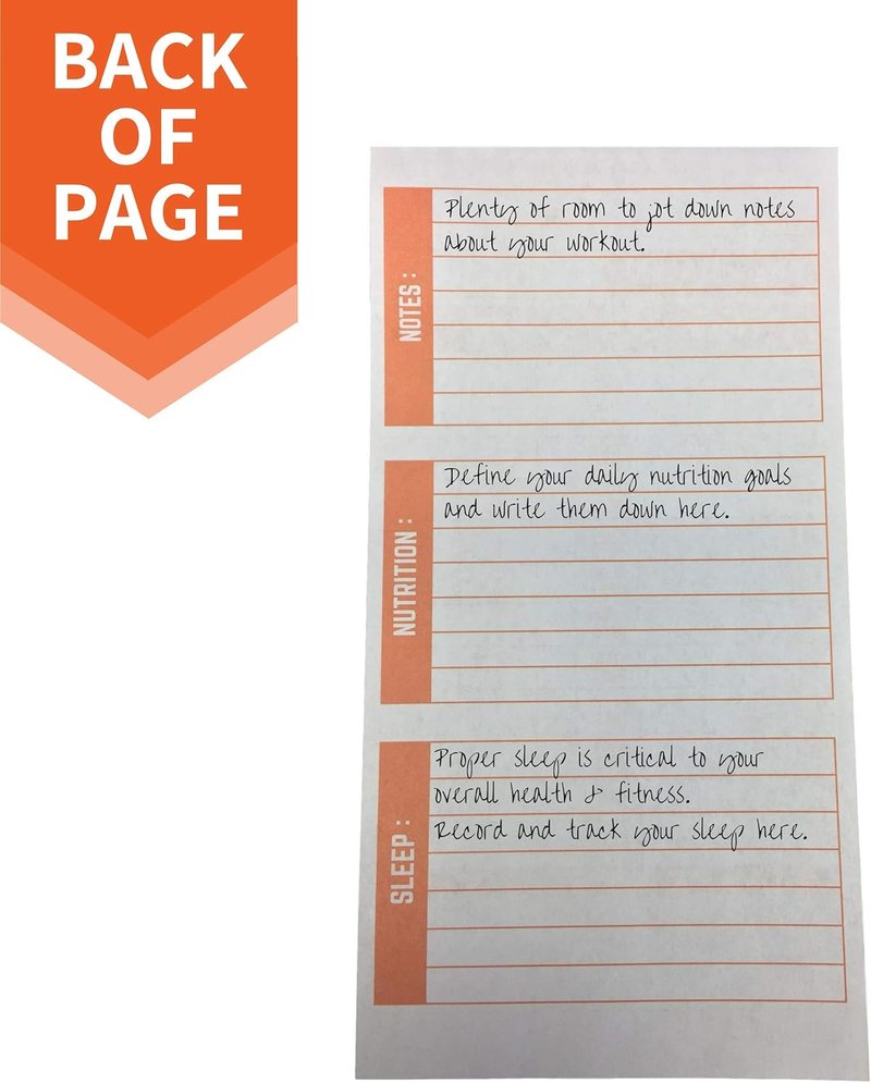 Fitness Journal - Workout Log & Exercise Planner for Bodybuilding | 4 x 8 Inches, 140 Pages (Pack of 3)