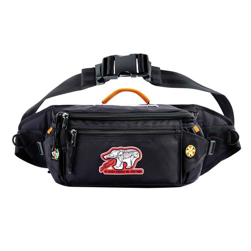 Rough Enough Tactical Fanny Pack for Men Crossbody Large Waist Bag for Travel Fishing Hiking Hunting Black 5L