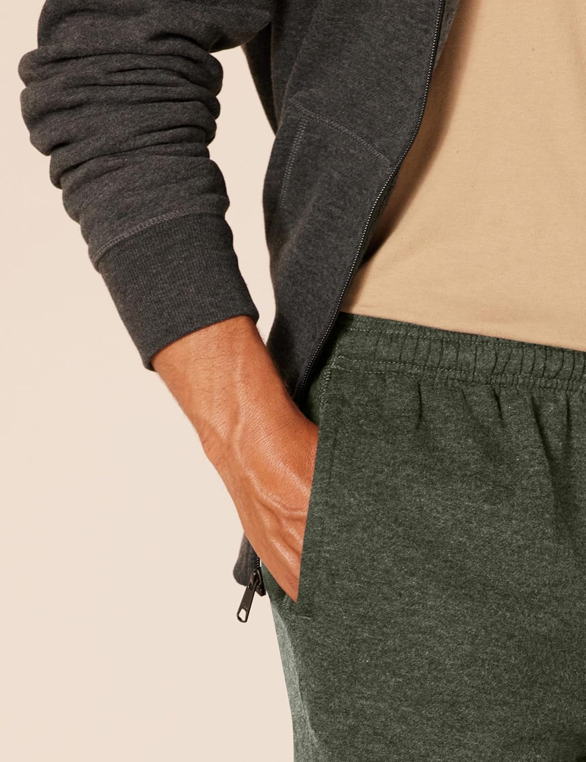 Men's Relaxed Straight Leg Fleece Sweatpants - Open Bottom | Big & Tall Sizes Available