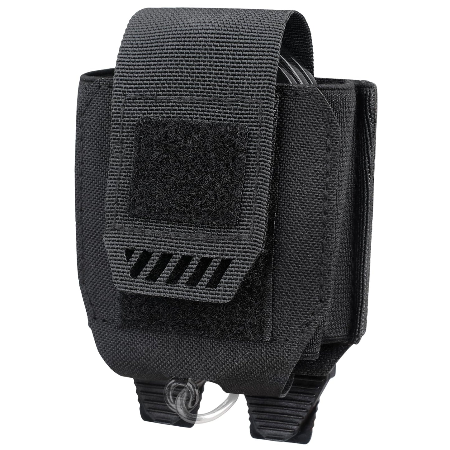 Molle Handcuff Pouch, Handcuff Holder for Duty Belt/Police Vest, Handcuffs Case Fit Chain/Hinged/Folding/Asp Handcuffs, Quick Release Hand Cuff Holster for Police, Security Guard Accessoires