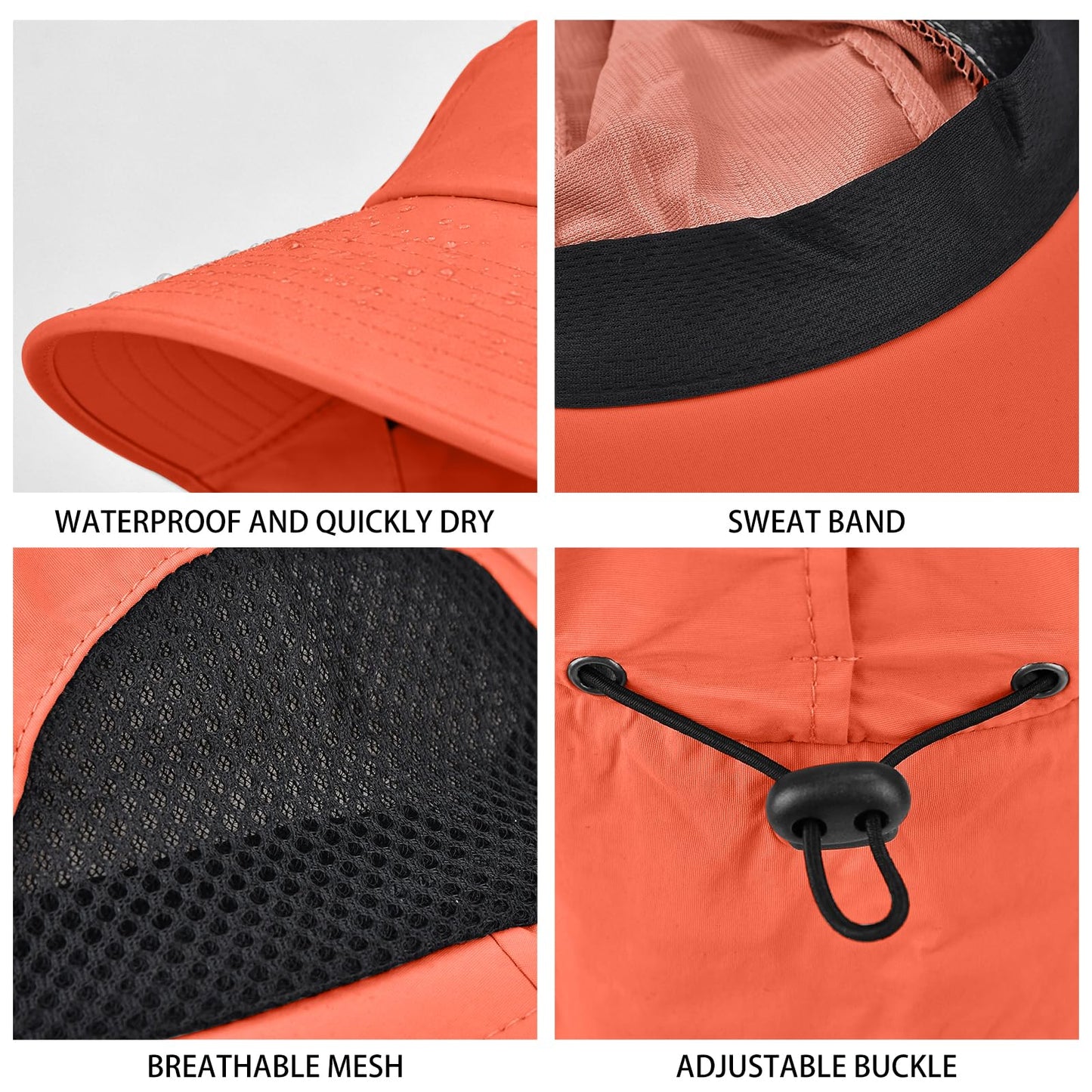 Sun Hat for Men Women with Neck Flap,UPF 50+ UV Protective Hiking Fishing Hats,Wide Brim Sun Hat for Women&Men