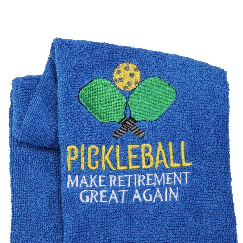 Retirement Gift Pickleball Towel Pickleball Make Retirement Great Again Embroidered Towel Gift for Pickleball Lover (Pickleball Make Retirement Great Again)