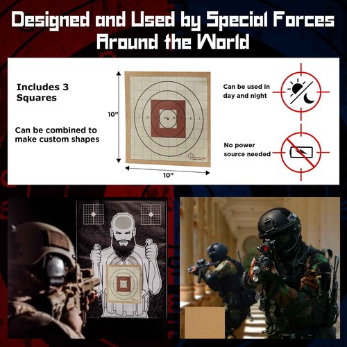 Internal Energy Thermal Target Combo Pack – Passive Rifle Shooting Targets for Zeroing, Extra-Bright Thermal Squares, Outdoor Range Practice, Reliable and Easy to Use