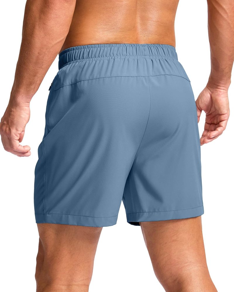 Men's Athletic Running Shorts - Quick Dry Workout Gym Shorts with Zipper Pockets | 7"/5"/9" for Basketball & Hiking