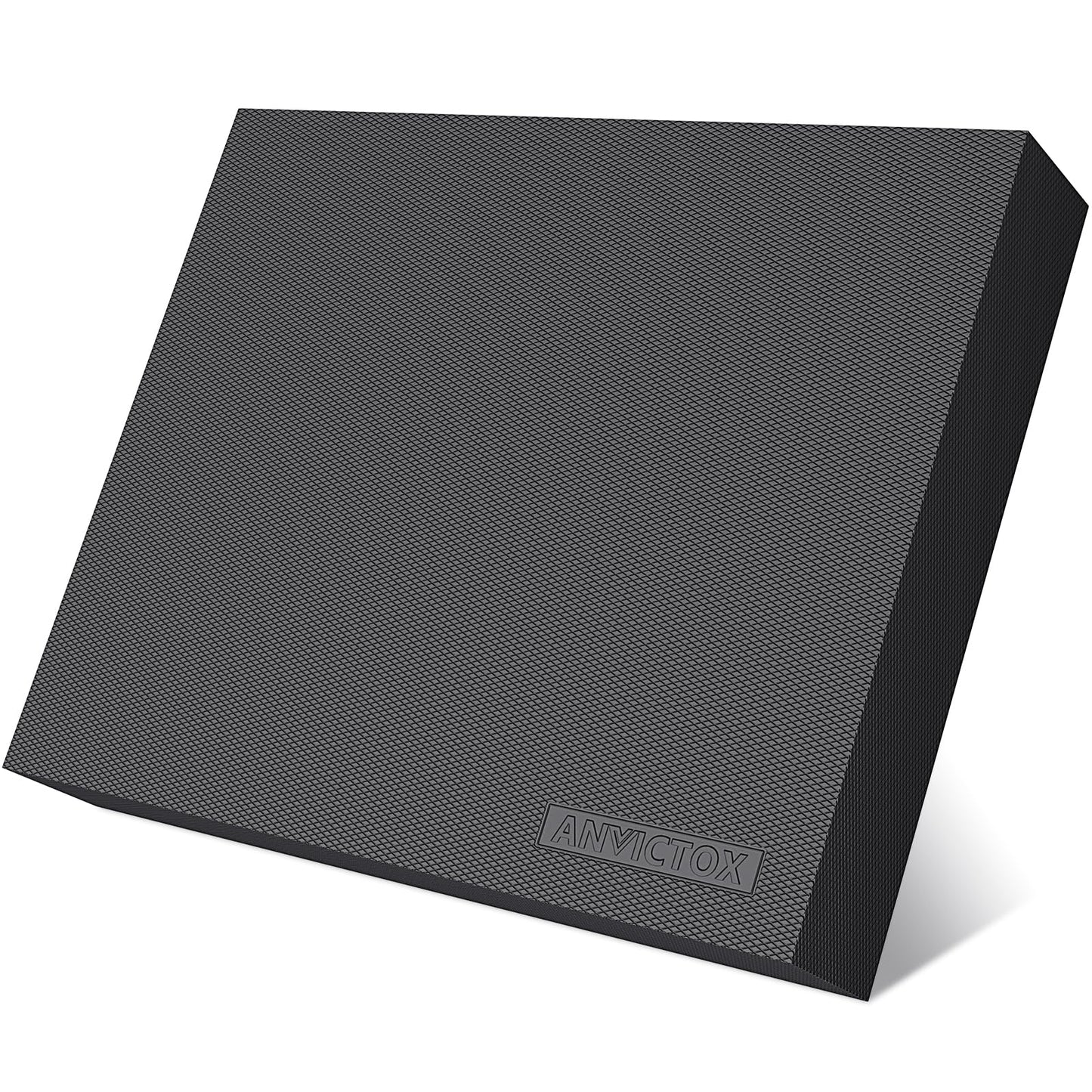 ANVICTOX Balance Pad 19.8 * 15.7 * 2.4",XL Balance Pad for Physical Therapy,Extra Large Foam Balance Board Stability Pad for Rehabilitation Core Training Stretching Mobility (Black-XL(19.8*15.7*2.4"))