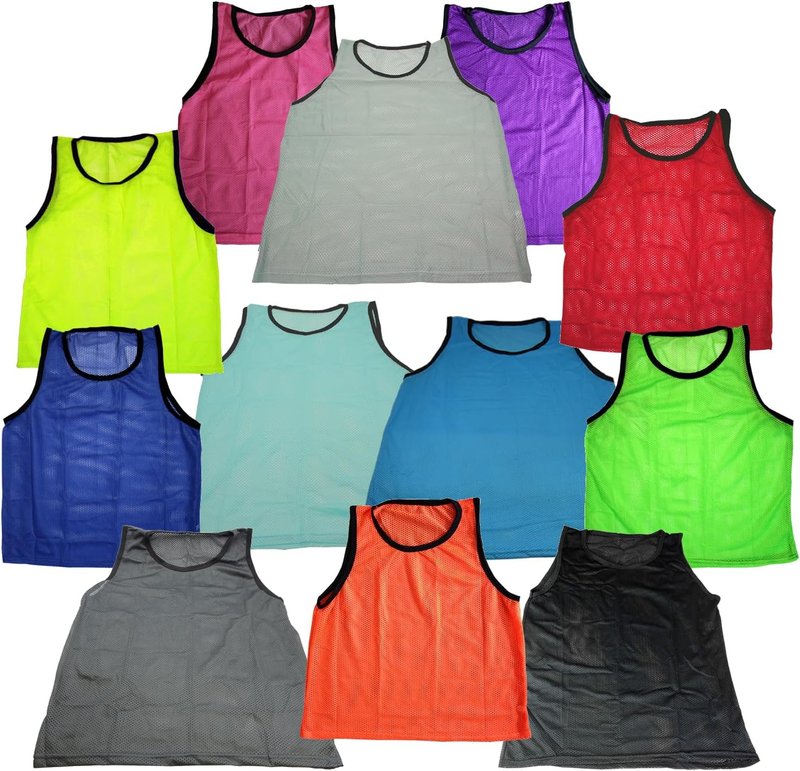 Scrimmage Training Vests for Soccer & Basketball - Adult & Youth Sizes | Multi-Pack Options Available