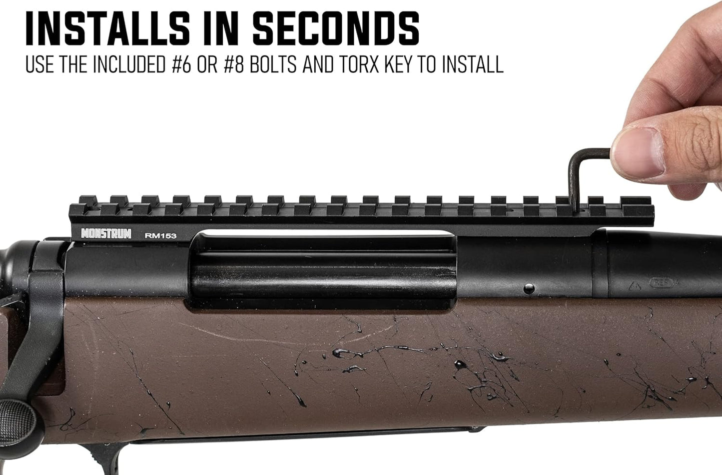 Monstrum Picatinny Rail Mount for Remington 700 Rifles - Long Action Precision Upgrade