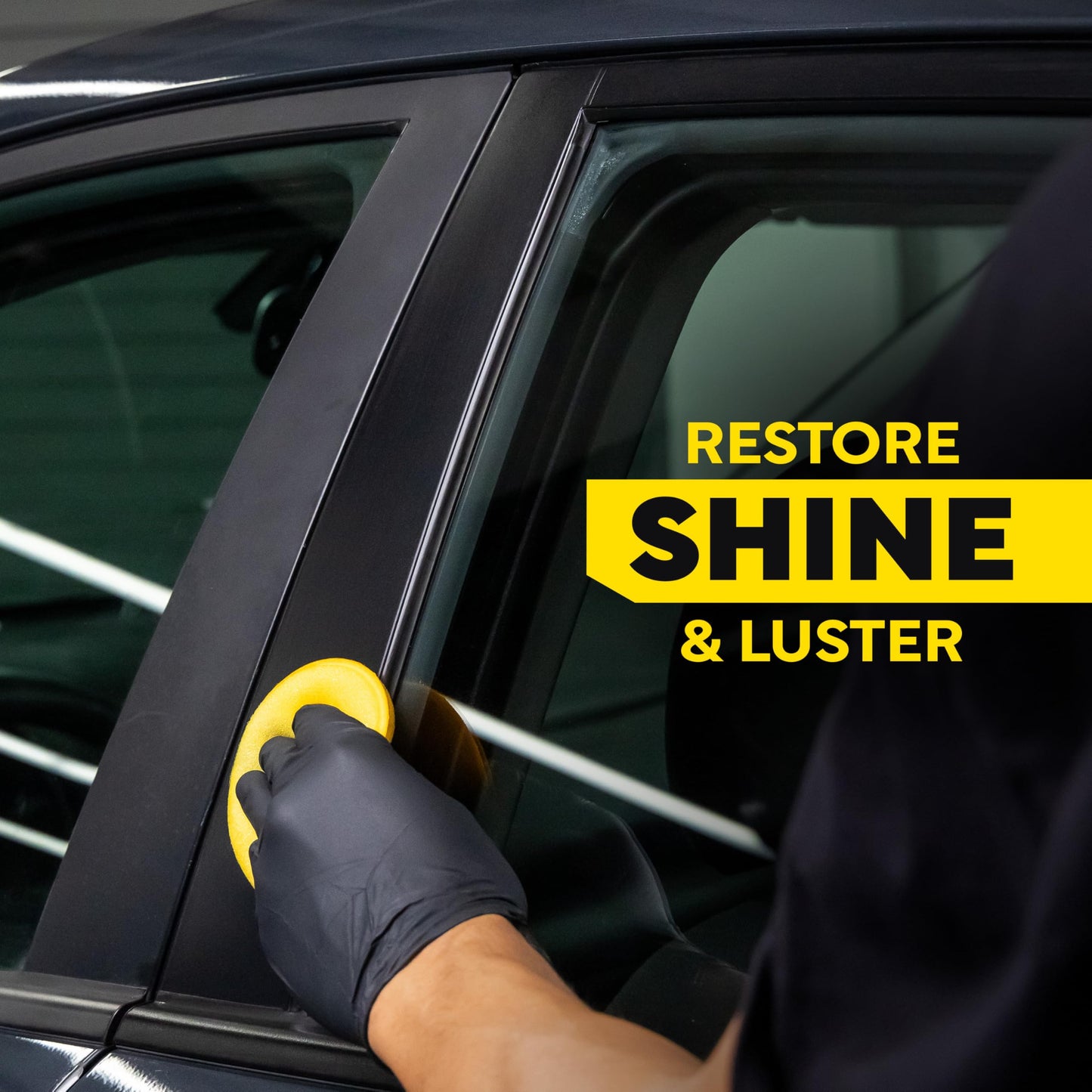 Meguiar's Hyper Dressing, 1 Gallon, Trim Shine For Drivers & Detailers— Car Wash Soap Restores Gloss And Deep Black Look; Use On Plastic And Rubber Trim, Tires, Bumpers And Wheel Wells