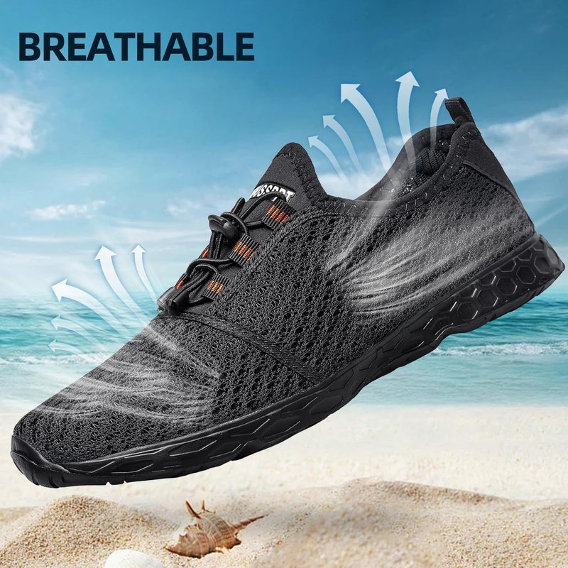 Men's Water Shoes - Quick-Drying Aqua Sports Footwear for Beach & Pool | Lightweight & Comfortable