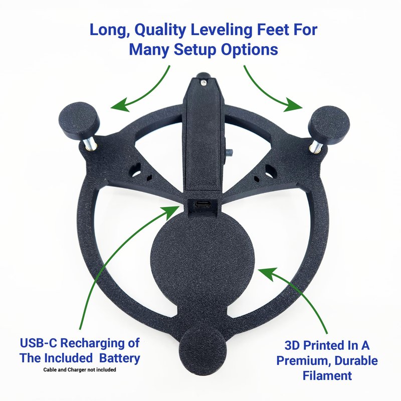 Laser Alignment & Leveling Stand for Garmin R10 Launch Monitor – Version 2.0 - ASA Construction Provides UV & Heat Resistant, Improves Accuracy for Garmin Approach R10