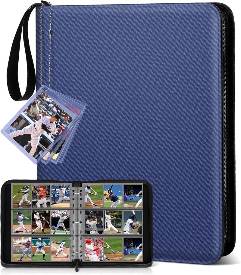 Dark Blue & Black 720 Pocket Card Binder Set | Durable Storage for Trading Cards