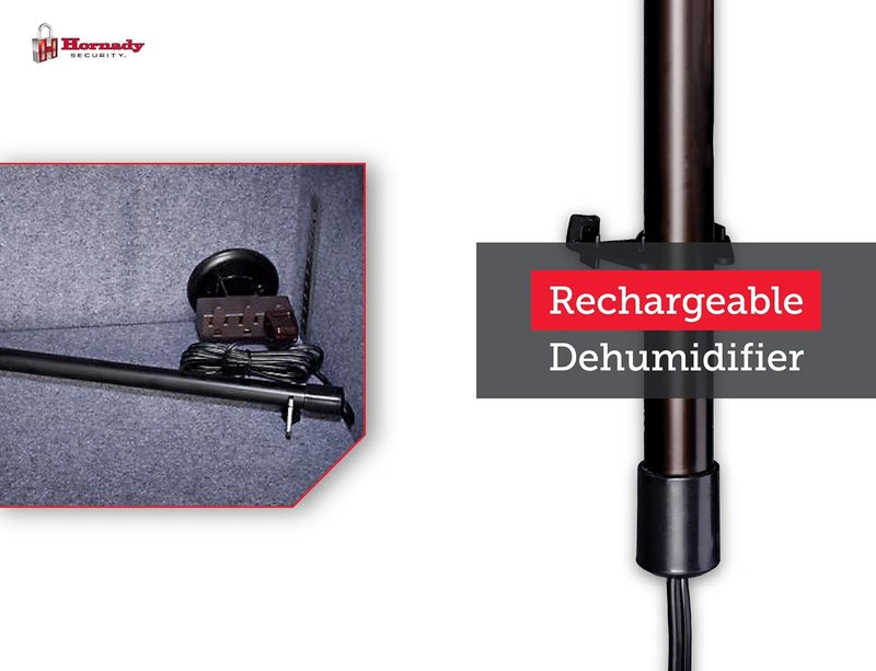 Hornady Electronic Gun Safe Dehumidifier Rod - 12" Black | Prevents Moisture Damage