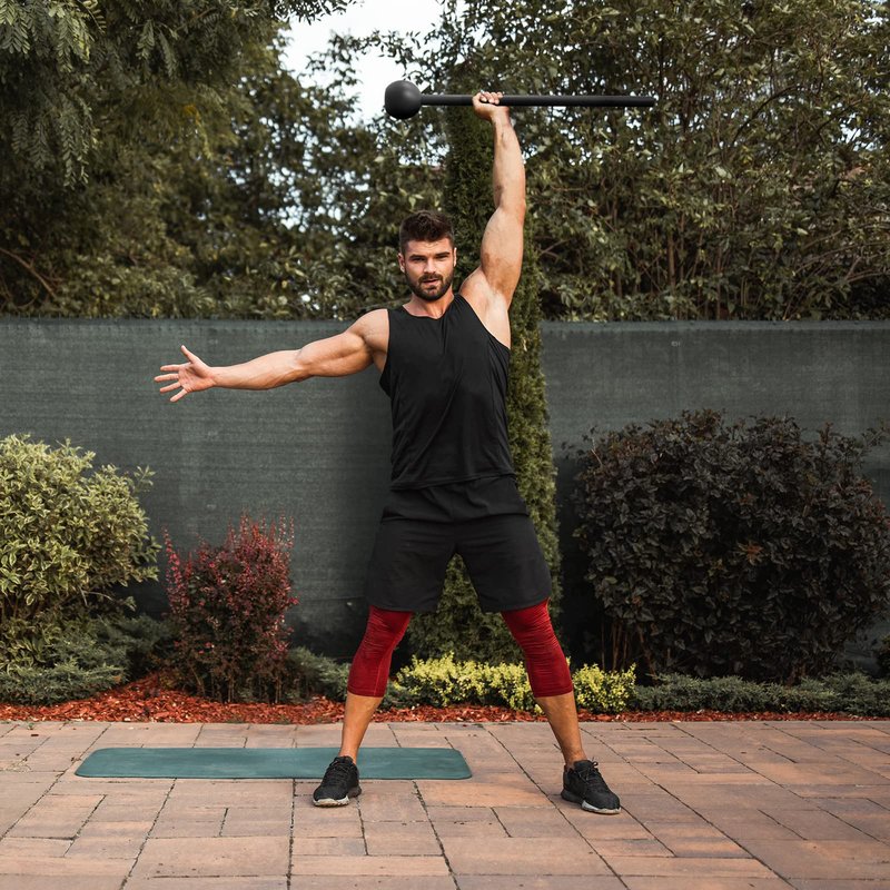 POWER GUIDANCE Steel Mace Perfectly Develop Stabilizer Muscles, Joints, and Core Strength (15lb)