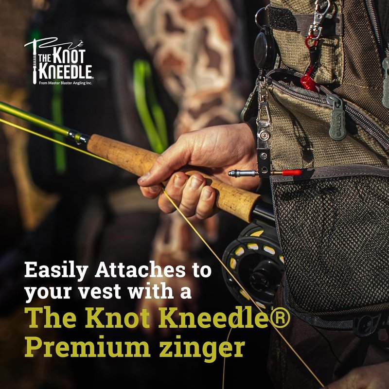 Knot Needle - Advanced Fishing Knot Tying Tool for 25+ Knots | Durable Anodized Aluminum & Stainless Steel