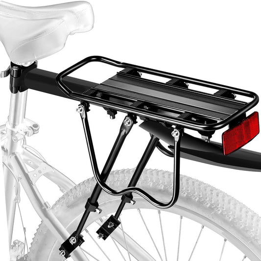 YONTUO Rear Bike Rack,115 LB Capacity Solid Bearings Bike Cargo Rack w/Fender & Large Size Reflective,Quick Release Mountain Road Bicycle Rear Racks,Universal Bike Luggage Touring Carrier Rack