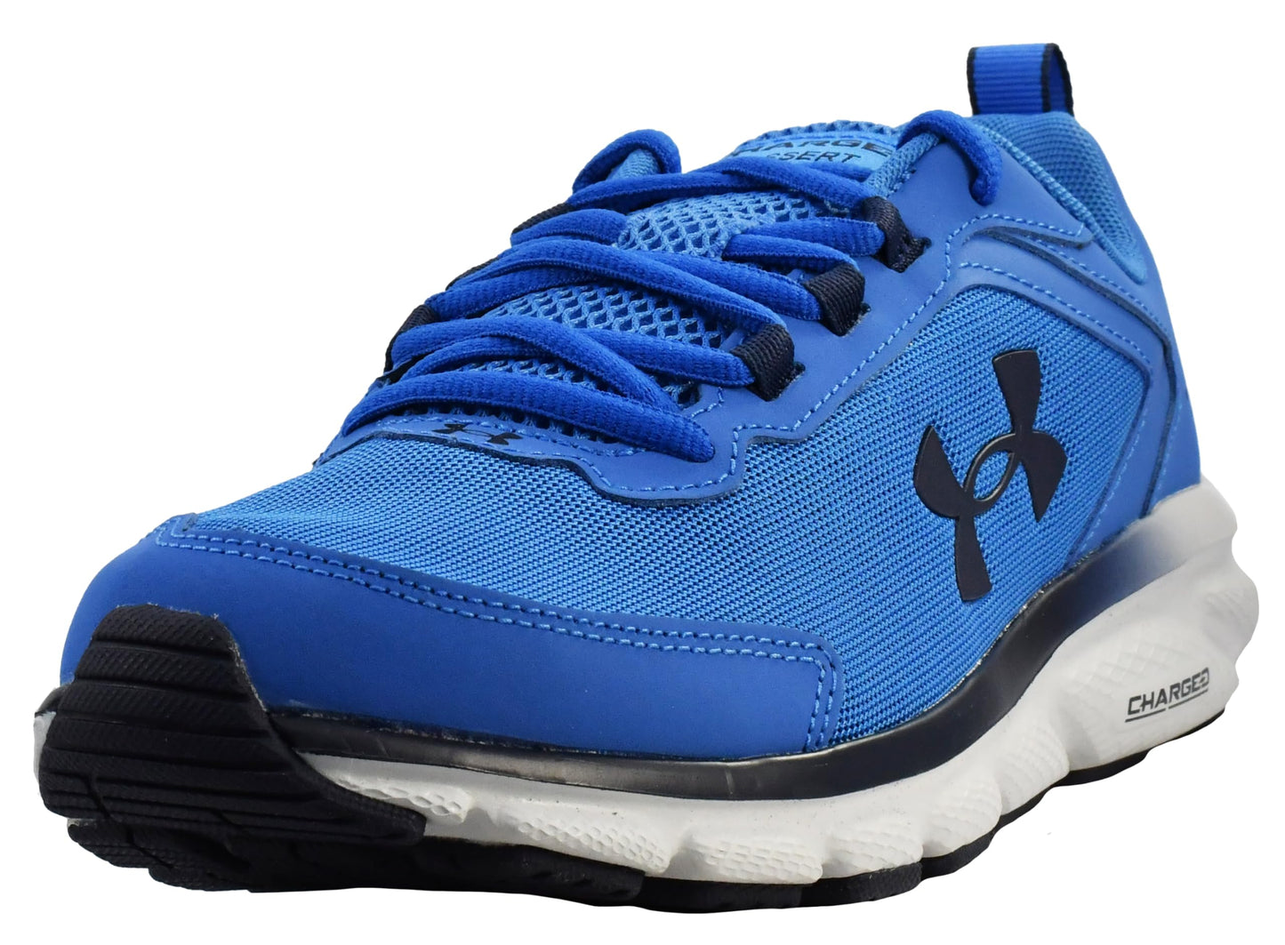 Under Armour Men's Charged Assert 9 Running Shoe, Victory Blue/Halo Grey, 8.5 M
