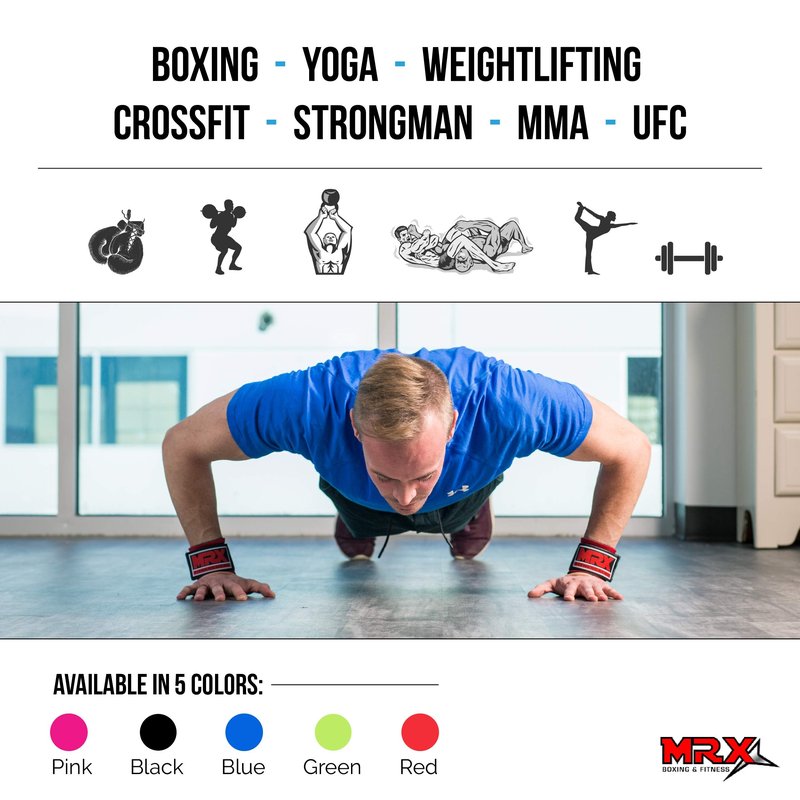 MRX Weight Lifting Wrist Wraps for Wrist Support Lifting Straps Gym Bodybuilding Training Workout for Men and Women