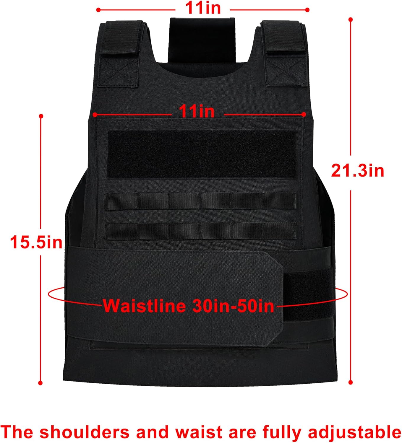 Tactical Vest for Men - Adjustable Lightweight MOLLE Design | Perfect for Outdoor Activities