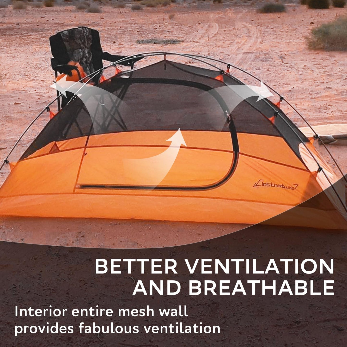 Clostnature Lightweight Tent for Backpacking - 2 Person Ultralight Backpacking Tent, Waterproof Easy Setup Camping Tent, Hiking Tents for Outdoor, Hiking and Mountaineering